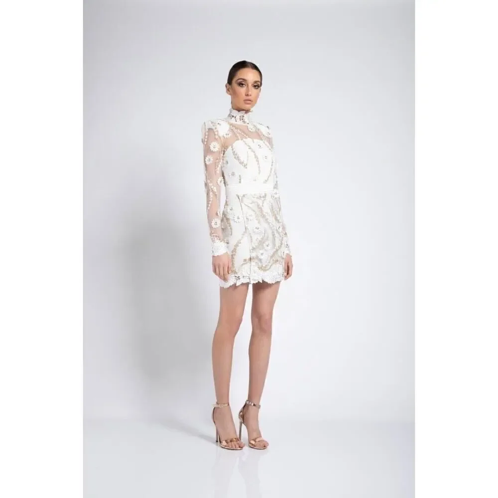 Zhivago raise your hand mini dress white US2